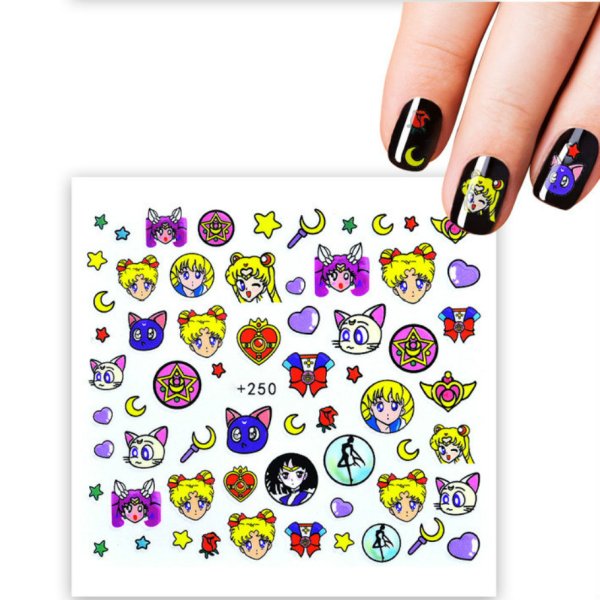 Наклейки для ногтей с Сейлор Мун
