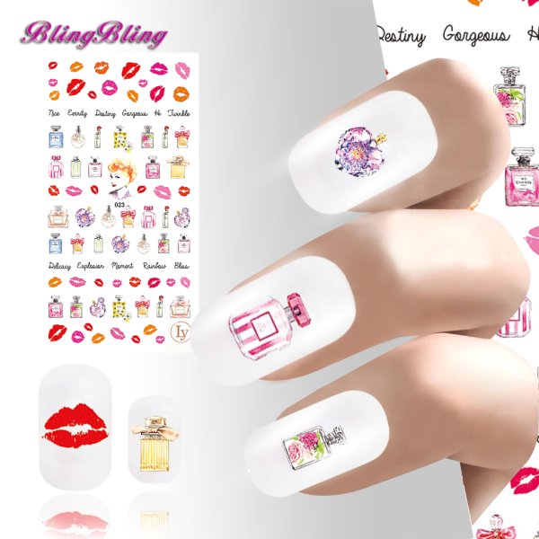 Ноготочки с наклейками для девушек