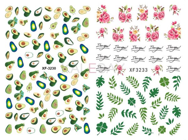 Стикеры для маникюра для распечатки