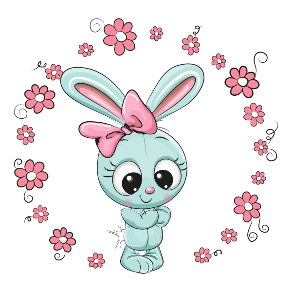 Милые мультяшные зайки