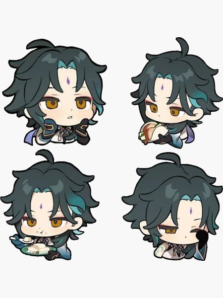 Наклейки Геншин Импакт Сяо