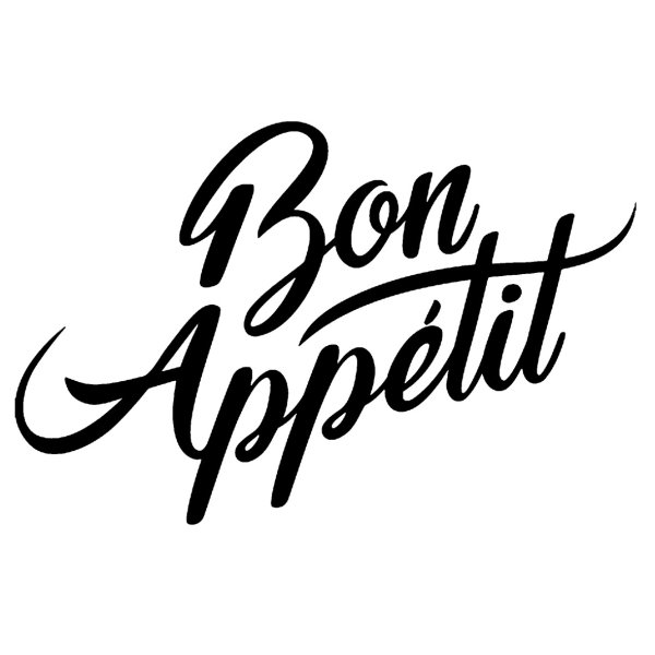Надпись Бон аппетит