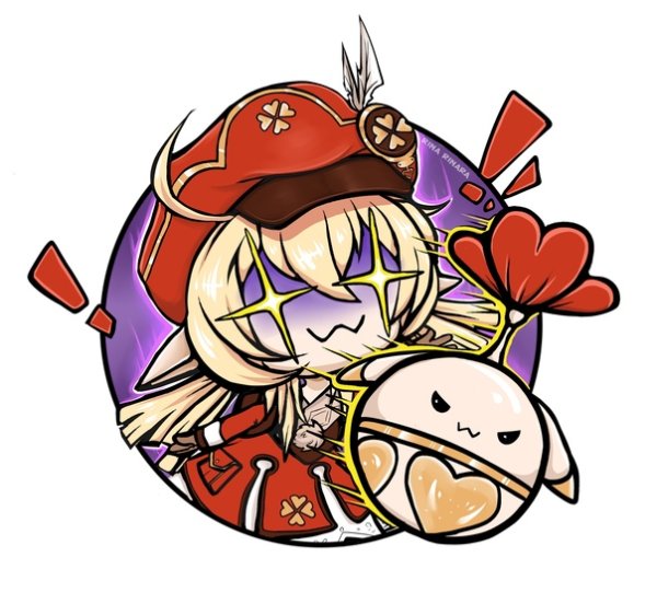 Стикеры с кли Геншин