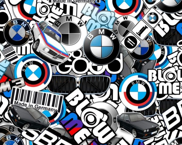 Крутые наклейки в стиле БМВ