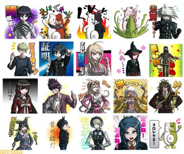 Danganronpa v3 наклейки