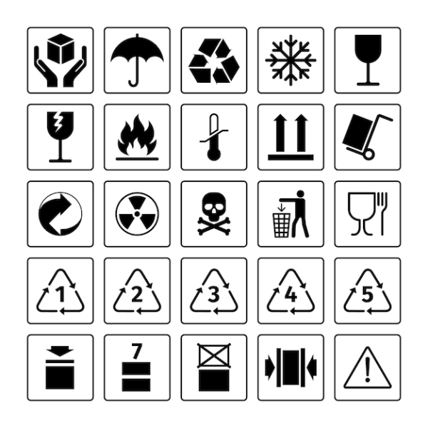 Значки на Таре и упаковке