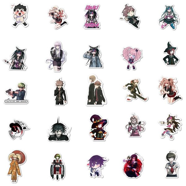 Наклейки аниме Данганронпа