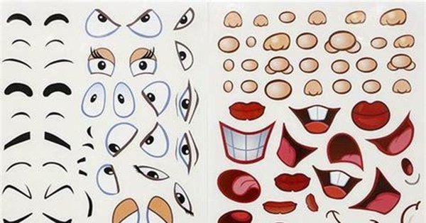 Части лица эмоции