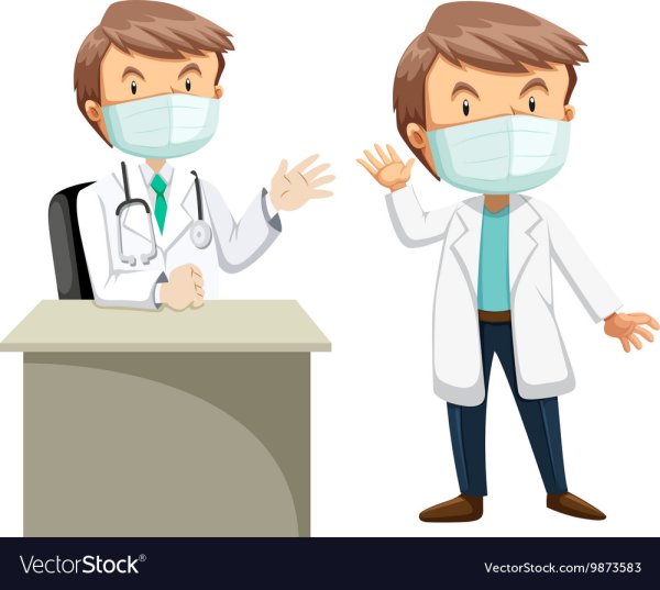 Стикер врач на прозрачном фоне