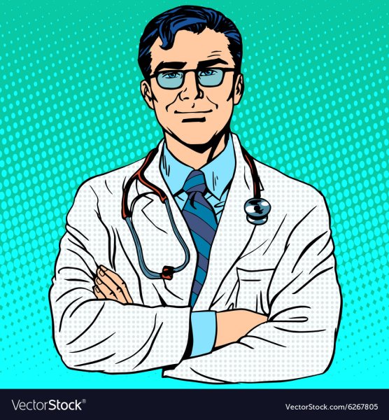 Медик в стиле комикс