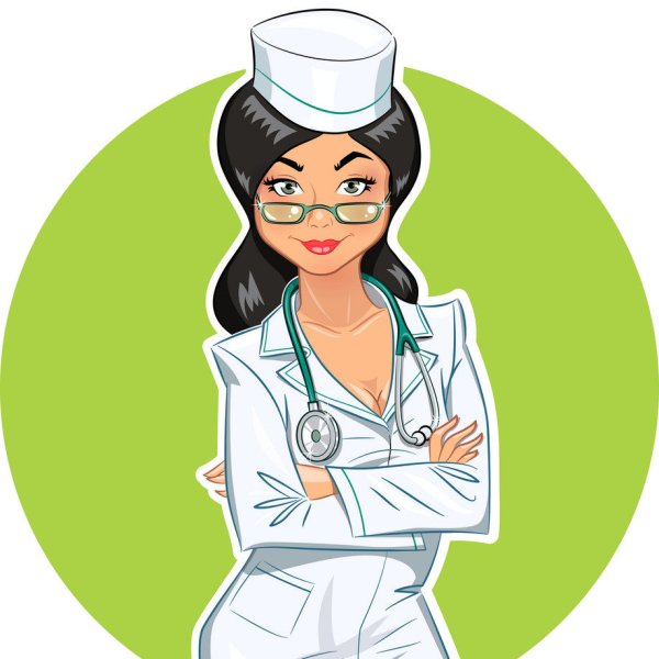 Женские Стикеры для медиков