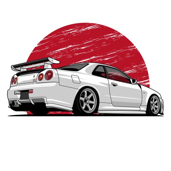 Nissan Skyline r34 арт