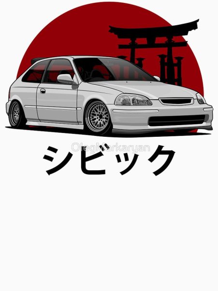 Хонда Сивик ЕК Стикеры