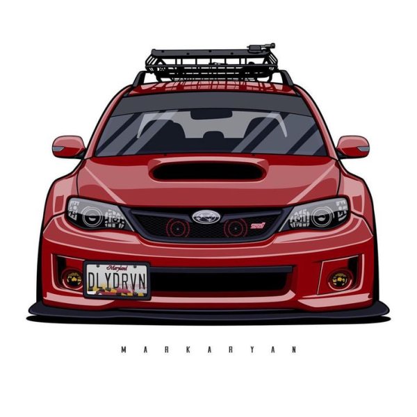 Субару WRX арт