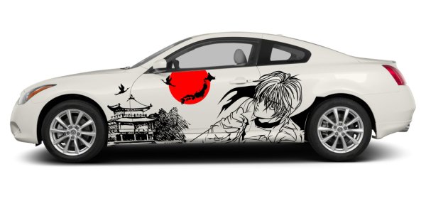 Наклейка на авто "Japan cars"