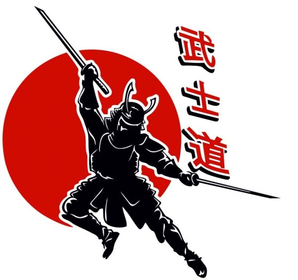 Наклейка Самурай на авто