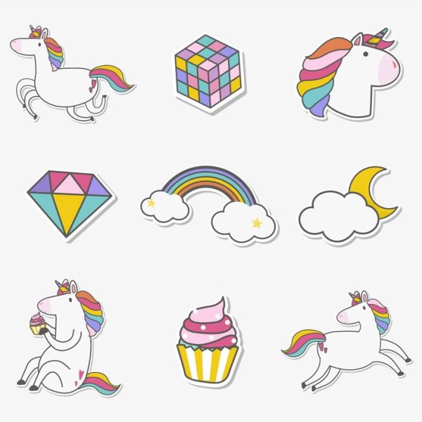 Наклейка Единорог