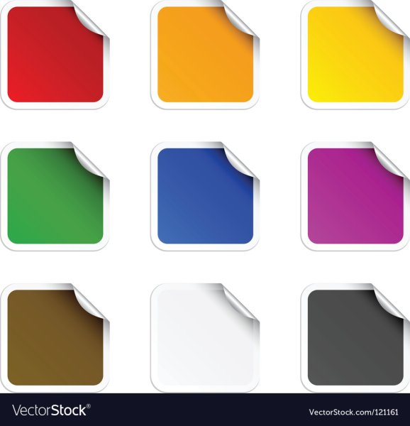 Наклейки квадратики