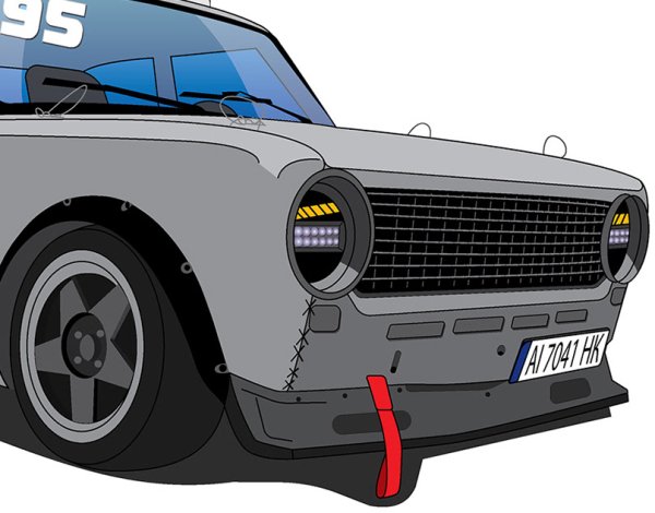 ВАЗ 2106 Sticker RCD