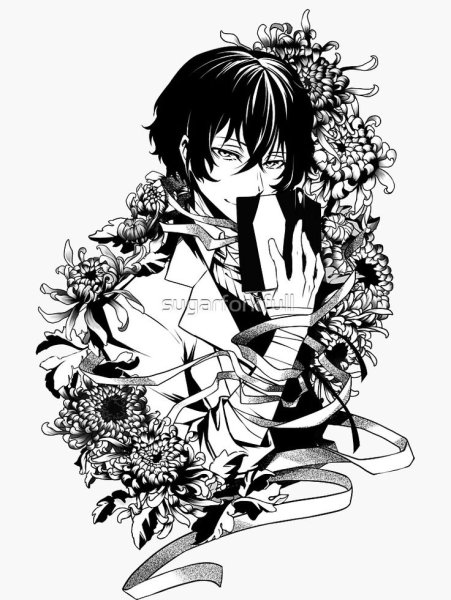 Дадзай Осаму тату