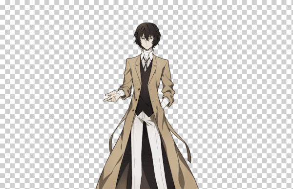 Дадзай Осаму в полный рост аниме