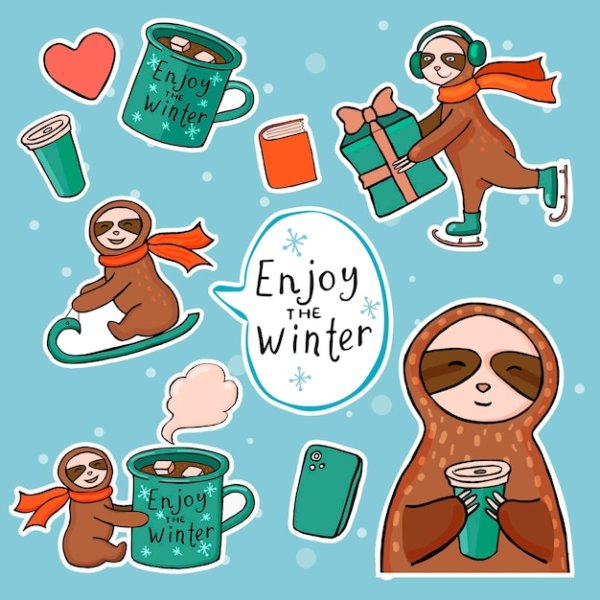 Позитивные надписи наклейки