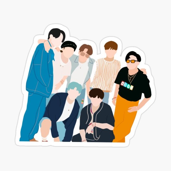BTS Dynamite Stickers