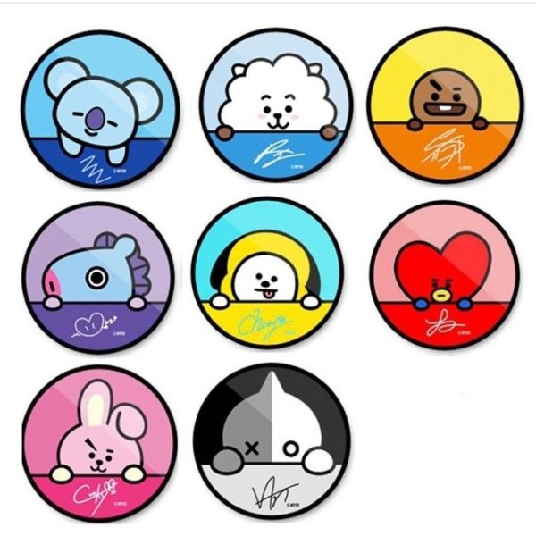 Bt21 наклейки