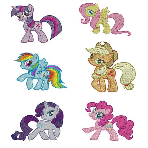 Маленькие пони разноцветные