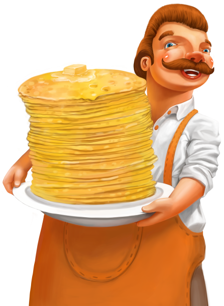 Надпись Масленица в векторе