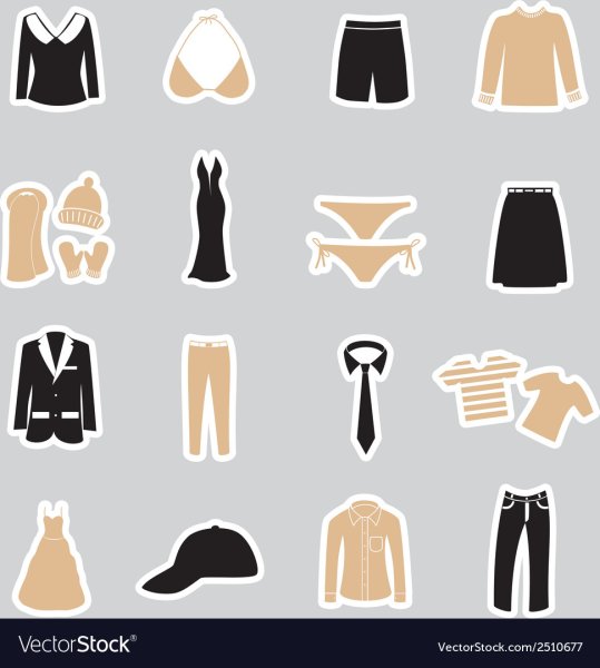 Стикеры на одежды за столом