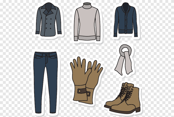 Наклейки с одеждой для шкафа