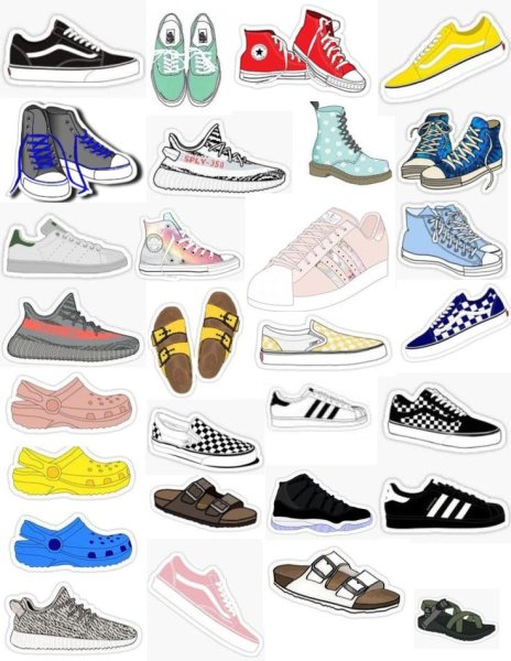 Распечатки кроссовки