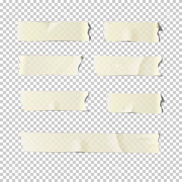 Обрывок скотча на прозрачном фоне