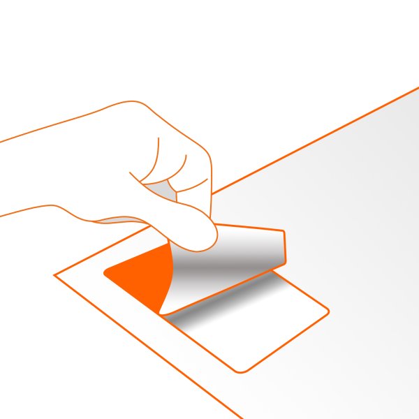 Стикер с загнутым уголком вектор