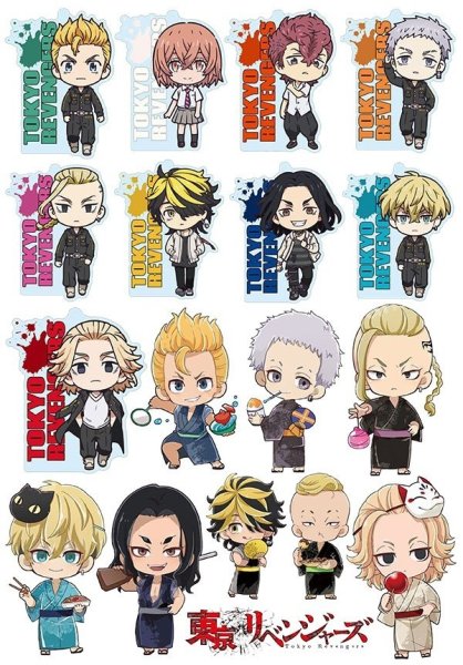 Токийские Мстители Чиби наклейки