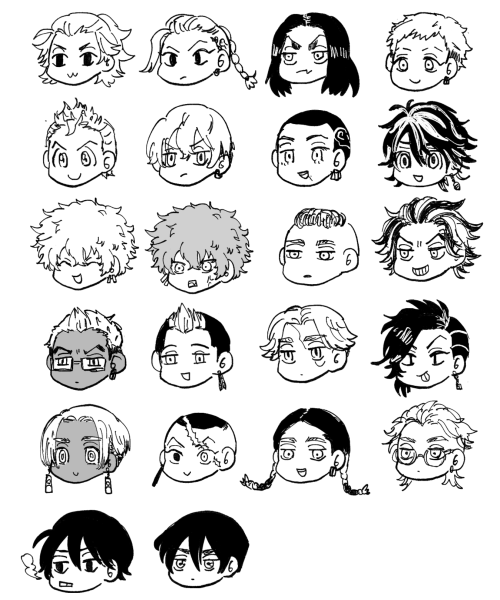 Токийские Мстители Чиби персонажи