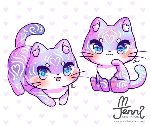 Стикеры кошка Мари