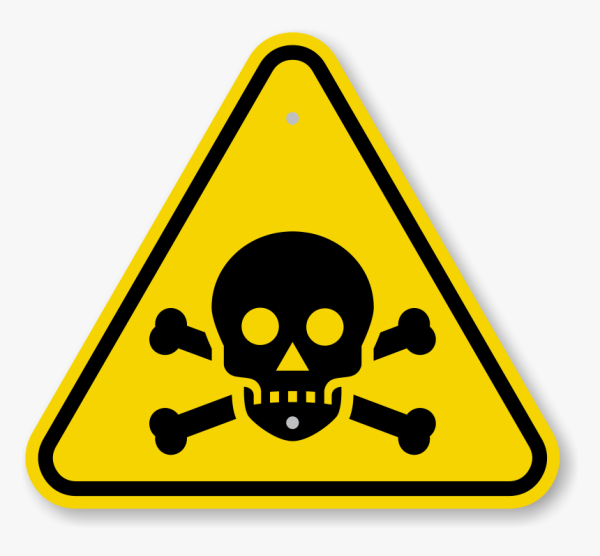 Знак химической опасности Токсик Toxic