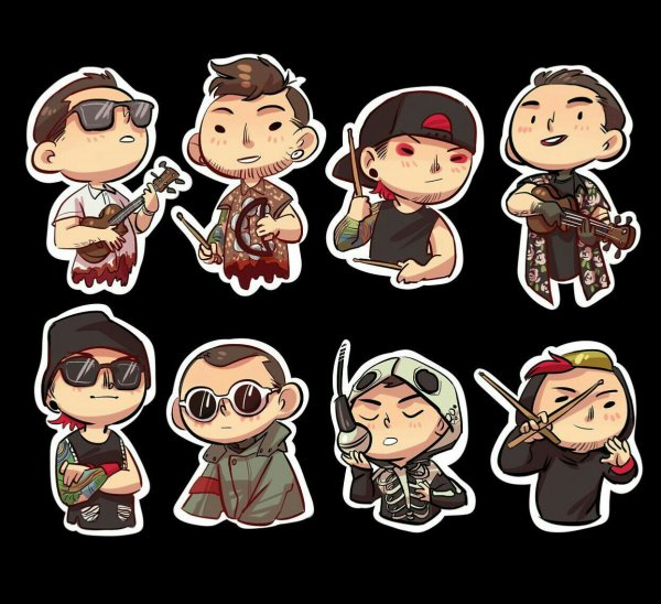 Twenty one Pilots наклейки