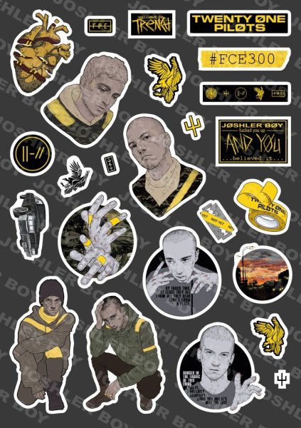 Наклейки twenty one Pilots Trench