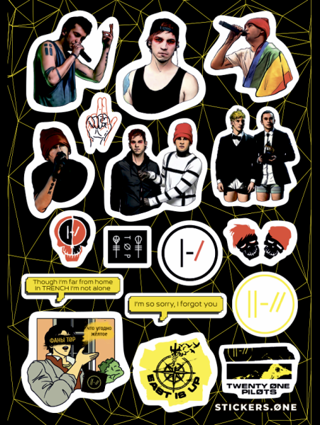 Twenty one Pilots наклейки