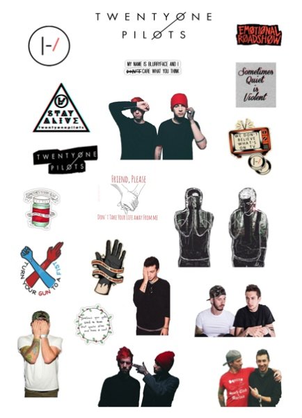 Twenty one Pilots Стикеры