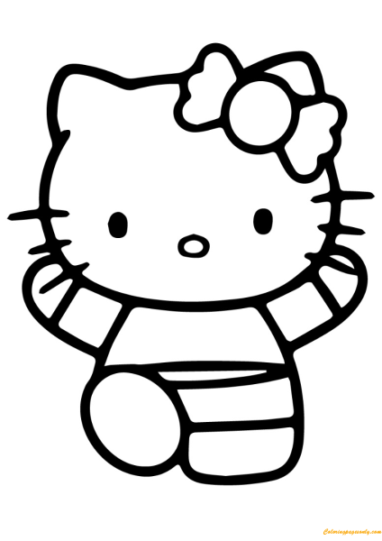 Раскраскахеллоу Китти
