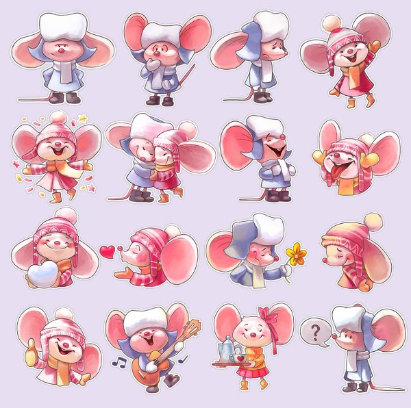 Стикеры мышь