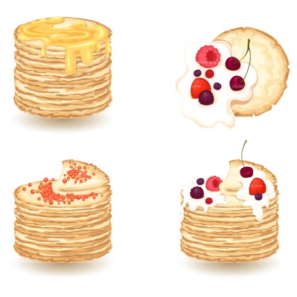 Блины вектор