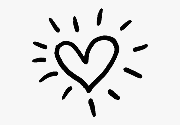 Сердечко с лучиками