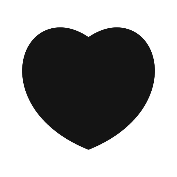 Сердце черное вектор