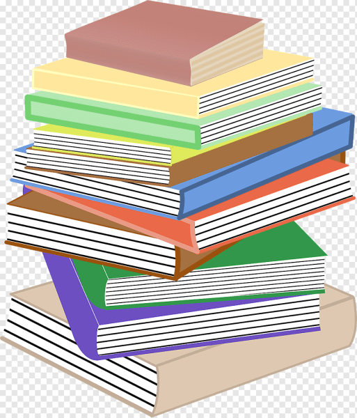 Стопка книг и тетрадей