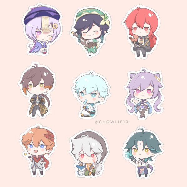 Стикеры Геншин Импакт Чиби Гань Юй